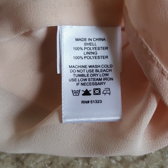 1.State light pink ruffled off shoulder top - Picture 5 of 5